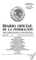 Diario oficial de la federación