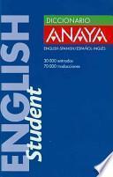 Diccionario Anaya English Student