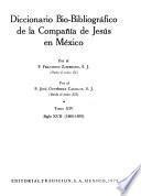 Diccionario bio-bibliográfico de la Compañía de Jesús en México