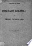 Diccionario biográfico de peruanos contemporáneos