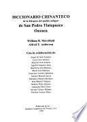 Diccionario chinanteco de la diáspora del pueblo antiguo de San Pedro Tlatepuzco, Oaxaca