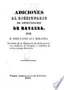 Diccionario de antigüedades del reino de Navarra