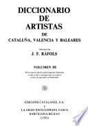 Diccionario de artistas de Cataluña, Valencia y Baleares