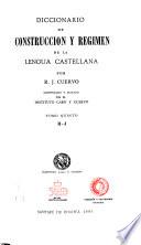 Diccionario de construcción y régimen de la lengua castellana