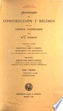 Diccionario de construcción y régimen de la lengua castellana