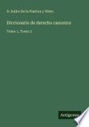 Diccionario de derecho canonico
