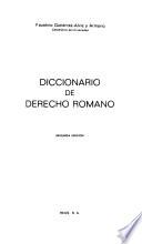 Diccionario de derecho romano