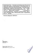 Diccionario de escritores de la Provincia de Buenos Aires