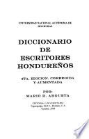 Diccionario de escritores hondurenos
