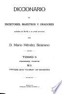 Diccionario de escritores, maestros y oradores naturales de Sevilla y su actual provincia