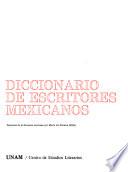 Diccionario de escritores mexicanos