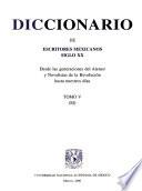 Diccionario de escritores mexicanos, siglo XX