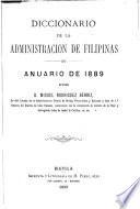 Diccionario de la administracion de Filipinas
