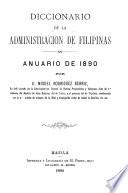 Diccionario de la administración de Filipinas
