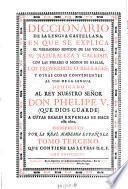 Diccionario de la lengua castellana ... compuesto por la real academia espanola