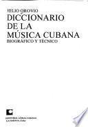 Diccionario de la música cubana