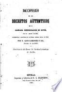 Diccionario de los Decretos Auténticos de la Sagrada Congregación de Ritos por el Abate Falise. traducido al castellano por ---
