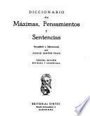 Diccionario de máximas, pensamientos y sentencias