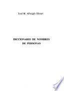 Diccionario de nombres de personas