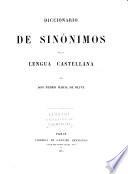 Diccionario de sinónimos de la lengua castellana