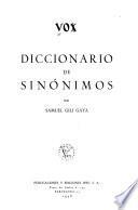 Diccionario de sinónimos
