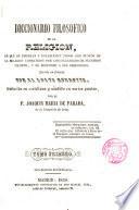 Diccionario filosófico de la religión