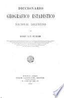 Diccionario geográfico estadístico nacional argentino