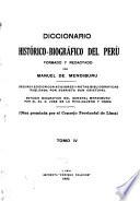 Diccionario histórico-biográfico del Perú
