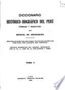 Diccionario histórico-biográfico del Perú