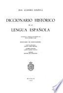 Diccionario histórico de la lengua española ...