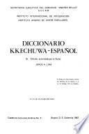 Diccionario kkechuwa-español