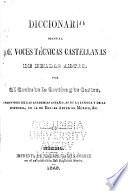 Diccionario manual de voces técnicas castellanas de bellas artes
