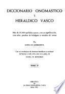 Diccionario Onomástico Y Heráldico Vasco