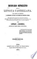 Diccionario ortográfico de la lengua castellana