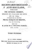 Diccionario Ricciano y anti-ricciano