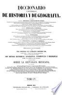 Diccionario universal de historia y de geografia ...