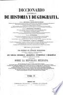 Diccionario universal de historia y de geografia ...
