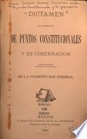 Dictamen de las Comisiones unidas de puntos constitucionales y de gobernación, proponiendo al Senado la reforma de los articulos 78 y 109 de la Constitución federal