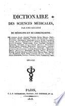 Dictionaire des sciences medicales
