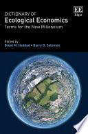Dictionary of Ecological Economics