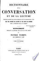 Dictionnaire de la Conversation et de la Lecture ...