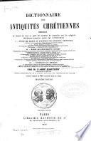 Dictionnaire des antiquités chrétiennes
