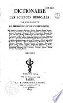 Dictionnaire des sciences médicales