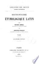Dictionnaire étymologique latin