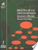 Didáctica de las ciencias sociales, geografía e historia