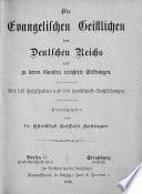Die evangelischen Geistlichen des Deutschen Reichs und zu deren Gunsten errichtete Stiftungen
