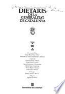 Dietaris de la Generalitat de Catalunya: Anys 1644 a 1656