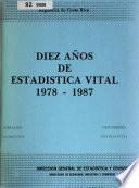 Diez años de estadística vital, 1978-1987