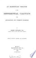 Differential calculus, an elementary treatise