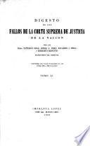 Digesto de los Fallos de la Suprema Corte de justicia federal